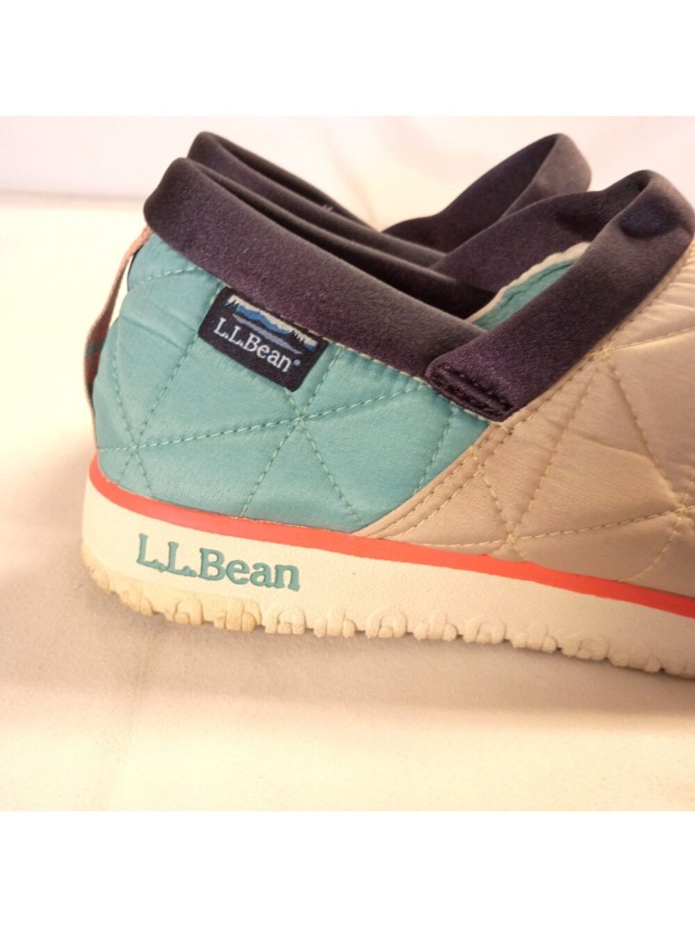 L.L.Bean Ultralight PrimaLoft Slip On Shoes Blue Waterproof Women Size 10 - Picture 6 of 11
